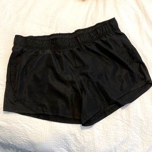 Black workout shorts